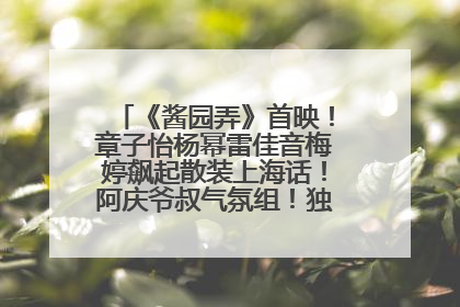《酱园弄》首映！章子怡杨幂雷佳音梅婷飙起散装上海话！阿庆爷叔气氛组！独独没见他……