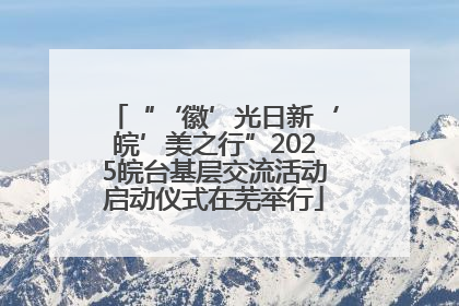 “‘徽’光日新‘皖’美之行”2025皖台基层交流活动启动仪式在芜举行