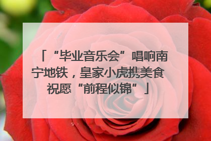 “毕业音乐会”唱响南宁地铁，皇家小虎携美食祝愿“前程似锦”
