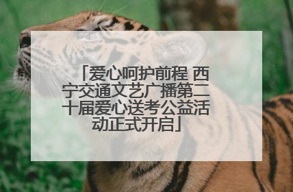 爱心呵护前程 西宁交通文艺广播第二十届爱心送考公益活动正式开启