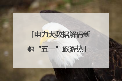 电力大数据解码新疆“五一”旅游热