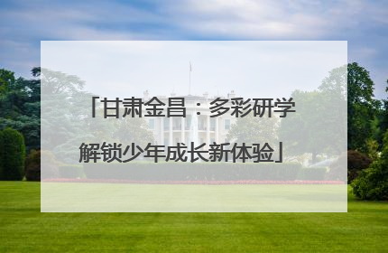 甘肃金昌：多彩研学解锁少年成长新体验