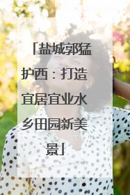 盐城郭猛护西：打造宜居宜业水乡田园新美景