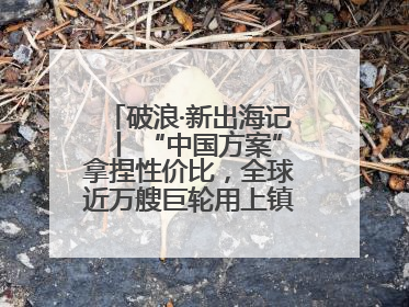 破浪·新出海记丨 “中国方案”拿捏性价比，全球近万艘巨轮用上镇江“节能桨”