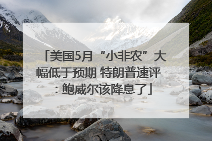 美国5月“小非农”大幅低于预期 特朗普速评：鲍威尔该降息了