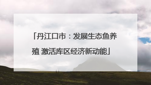丹江口市：发展生态鱼养殖 激活库区经济新动能