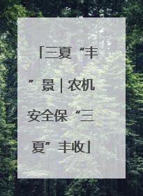 三夏“丰”景｜农机安全保“三夏”丰收