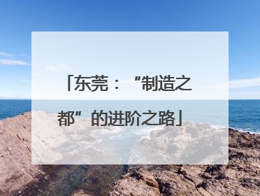 东莞：“制造之都”的进阶之路