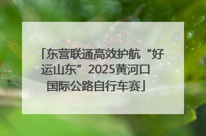 东营联通高效护航“好运山东”2025黄河口国际公路自行车赛
