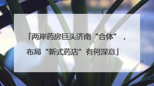两岸药房巨头济南“合体”，布局“新式药店”有何深意