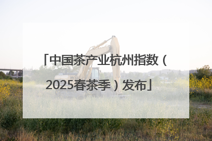 中国茶产业杭州指数（2025春茶季）发布