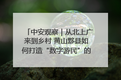 中安观察｜从北上广来到乡村 黄山黟县如何打造“数字游民”的“桃花源”？
