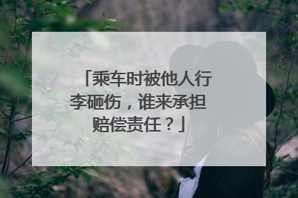 乘车时被他人行李砸伤，谁来承担赔偿责任？