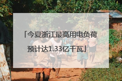 今夏浙江最高用电负荷预计达1.33亿千瓦