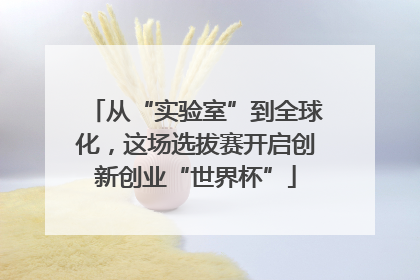 从“实验室”到全球化，这场选拔赛开启创新创业“世界杯”