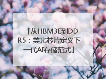 从HBM3E到DDR5：美光芯片定义下一代AI存储范式