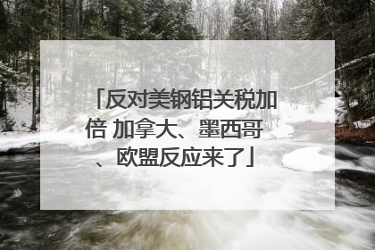 反对美钢铝关税加倍 加拿大、墨西哥、欧盟反应来了