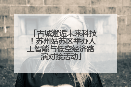 古城邂逅未来科技！苏州姑苏区举办人工智能与低空经济路演对接活动
