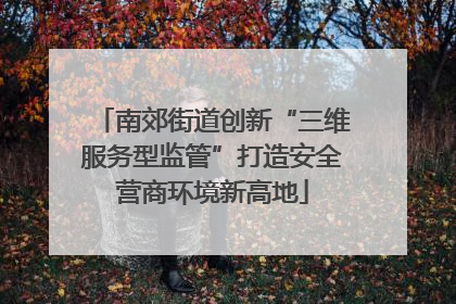 南郊街道创新“三维服务型监管”打造安全营商环境新高地