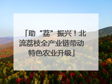 助“荔”振兴！北流荔枝全产业链带动特色农业升级