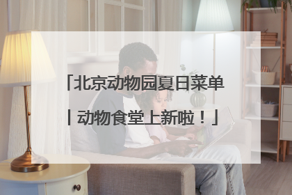 北京动物园夏日菜单丨动物食堂上新啦！