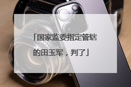 国家监委指定管辖的田玉军，判了