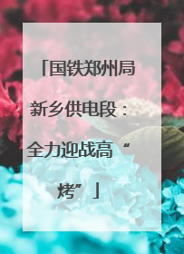 国铁郑州局新乡供电段:全力迎战高“烤”