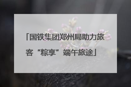 国铁集团郑州局助力旅客“粽享”端午旅途