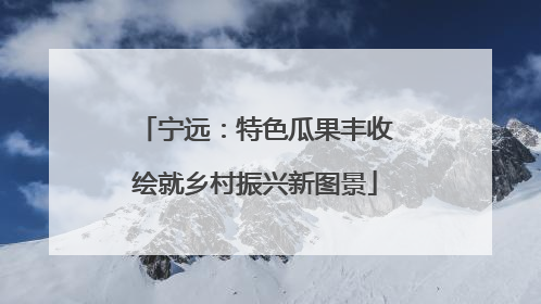 宁远：特色瓜果丰收绘就乡村振兴新图景
