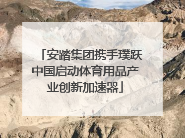 安踏集团携手璞跃中国启动体育用品产业创新加速器