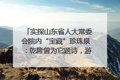 实探山东省人大常委会院内“宝藏”珍珠泉：乾隆曾为它题诗，游客无需预约免费游览