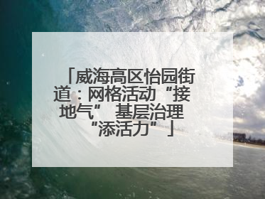 威海高区怡园街道：网格活动“接地气” 基层治理“添活力”