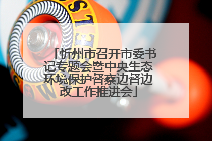 忻州市召开市委书记专题会暨中央生态环境保护督察边督边改工作推进会