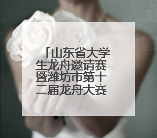 山东省大学生龙舟邀请赛暨潍坊市第十二届龙舟大赛举行