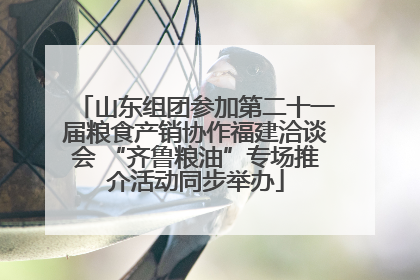 山东组团参加第二十一届粮食产销协作福建洽谈会 “齐鲁粮油”专场推介活动同步举办