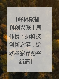 峰林聚智 科创兴张丨周伟良：执科技创新之笔，绘就张家界药谷新篇