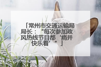 常州市交通运输局局长：“每次参加政风热线节目都‘痛并快乐着’”