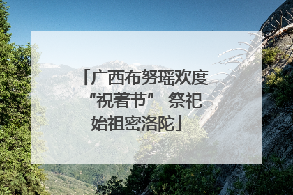 广西布努瑶欢度“祝著节” 祭祀始祖密洛陀