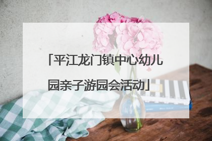 平江龙门镇中心幼儿园亲子游园会活动