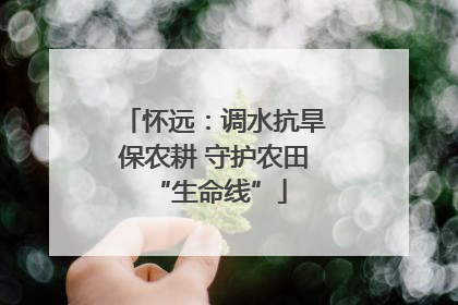怀远：调水抗旱保农耕 守护农田 “生命线”