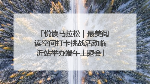悦读马拉松｜最美阅读空间打卡挑战活动临沂站举办端午主题会