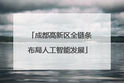 成都高新区全链条布局人工智能发展