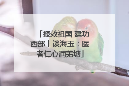 报效祖国 建功西部丨谈海玉：医者仁心润羌塘