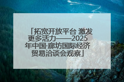 拓宽开放平台 激发更多活力——2025年中国·廊坊国际经济贸易洽谈会观察