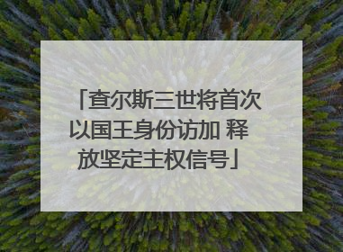 查尔斯三世将首次以国王身份访加 释放坚定主权信号