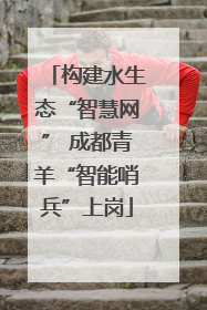 构建水生态“智慧网” 成都青羊“智能哨兵”上岗