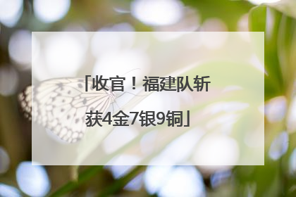 收官！福建队斩获4金7银9铜