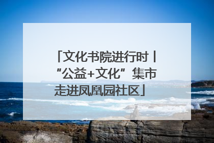 文化书院进行时丨“公益+文化”集市走进凤凰园社区