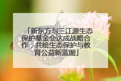 新东方与三江源生态保护基金会达成战略合作，共绘生态保护与教育公益新蓝图
