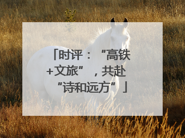 时评：“高铁+文旅”，共赴“诗和远方”